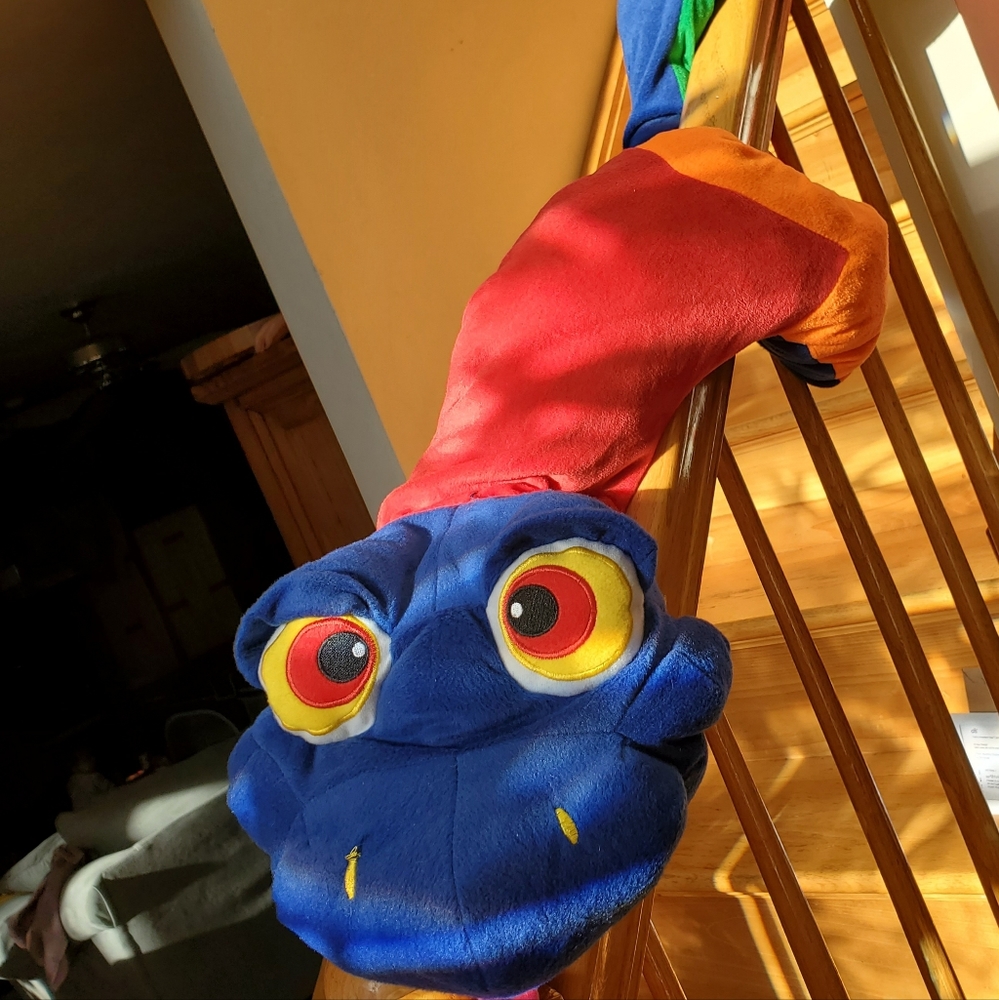 Large Plush rainbow snake